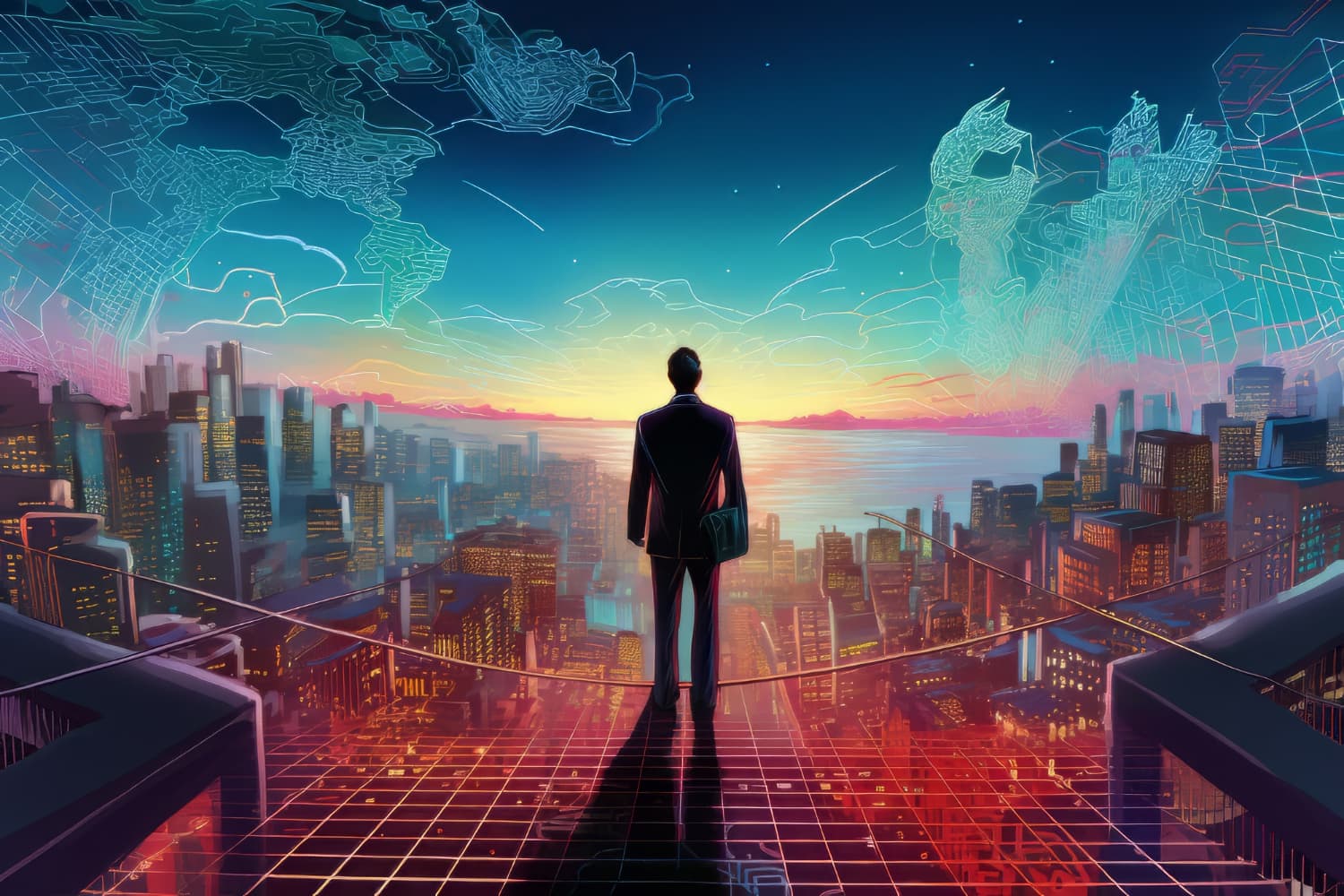 Intelligence should feel invisible. conceptual artwork